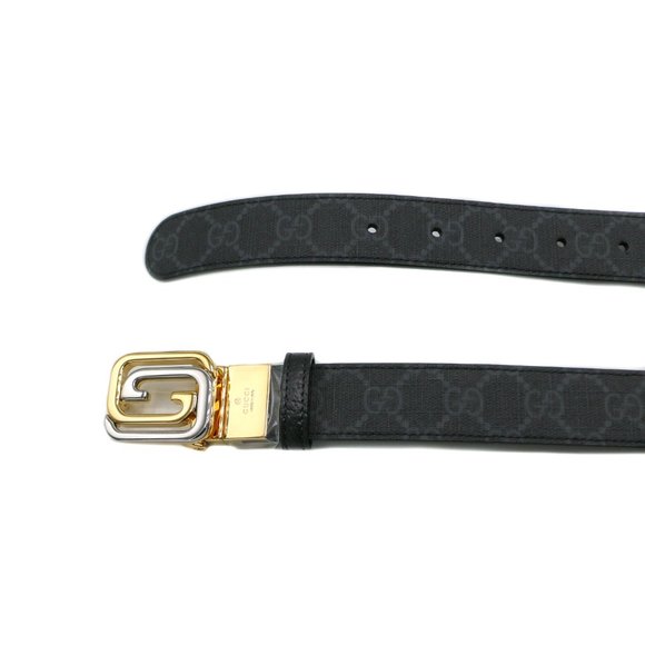 12214 - Gucci Reversible belt with squared Interlocking G 90 36 715603 main image 4